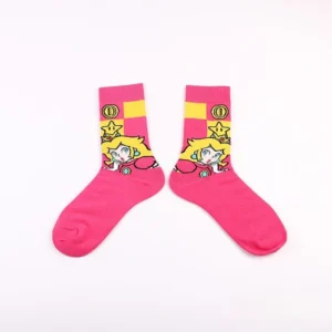 peach socks