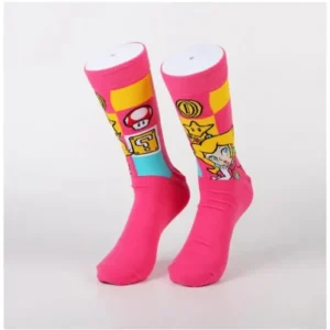 peach socks