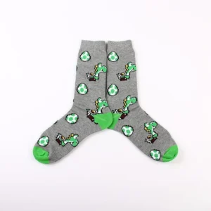 yoshi grey egg socks