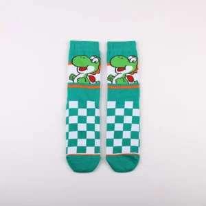 yoshi square socks